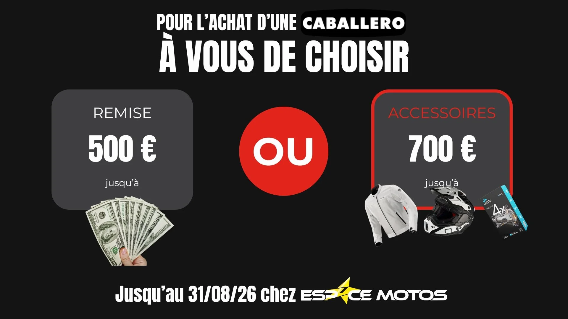 Offre Fantic Caballero La Réunion remise ou bon d'achat équipement